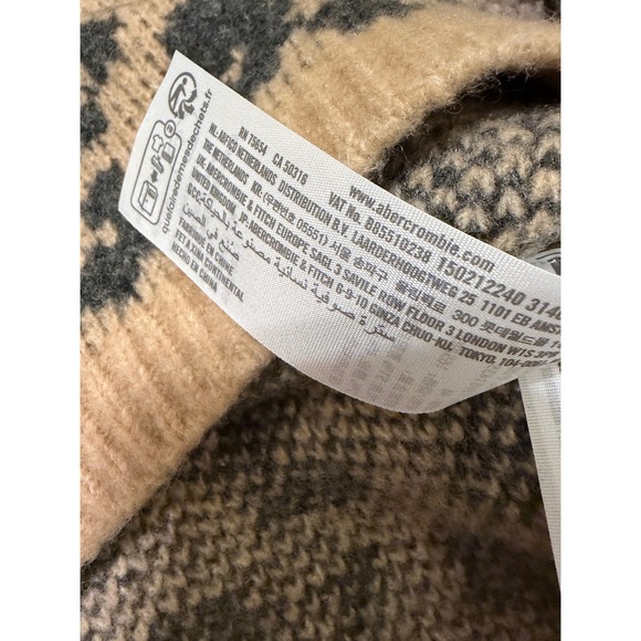 Abercrombie Fitch Leopard Print Button Front Cardigan Sweater Women's Medium‎ - Picture 5 of 5